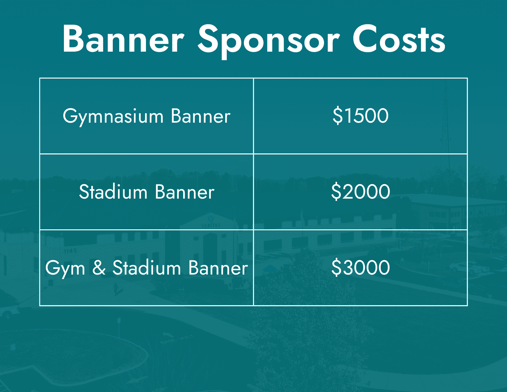 Sponsorship costs at VCA